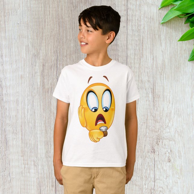 T-Shirt à l'émoji stressé (Créateur téléchargé)