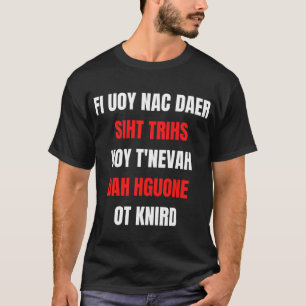 T-shirt à l'envers