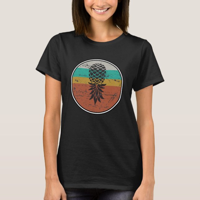 T-shirt À l'envers Les Swingings d'ananas portent le Swing (Devant)