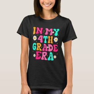 T-shirt À l'époque de ma 4e année Fille Retour à l'école Q