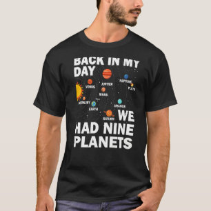 T-shirt À L'Époque, Nous Avions Neuf Planètes - Plan Pluto