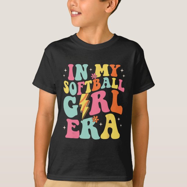 T-shirt À l'ère de ma fille Softll rétro groovy _1  (Devant)