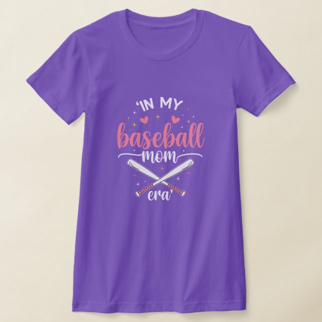 T-shirt À l'ère de ma mère de baseball drôle Maman de base (Poser)