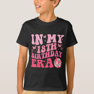 T-shirt À l'ère de mon 18e anniversaire Fille Garçon 18 an