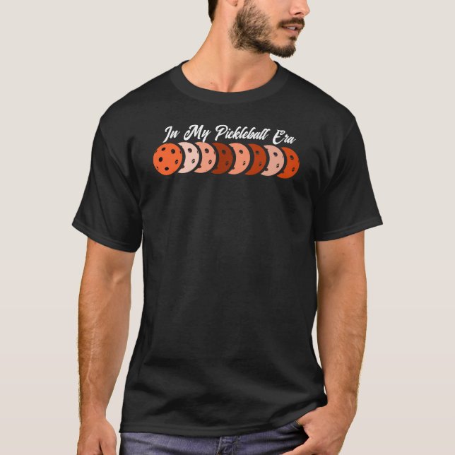 T-shirt À l'ère de mon Pickleball - Orange Vibes Design (Devant)