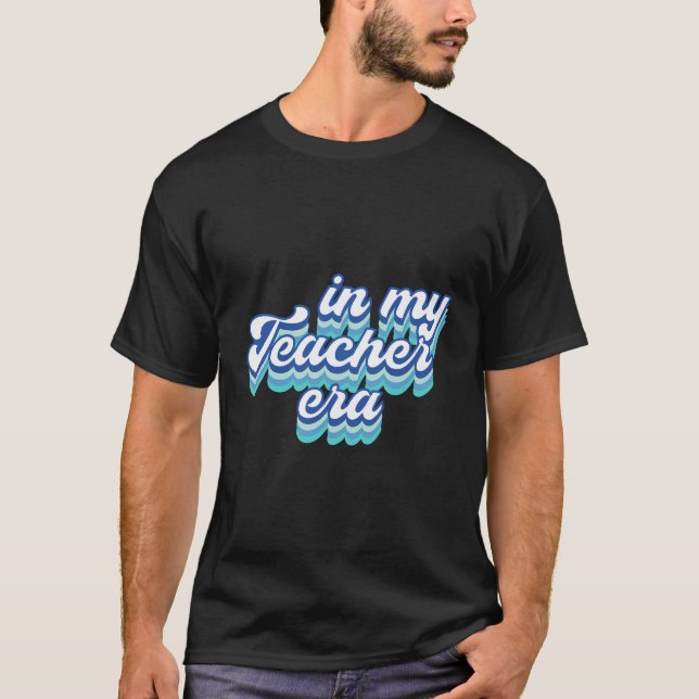 T-shirt À L'Ère De Mon Professeur En Bleu (Devant)