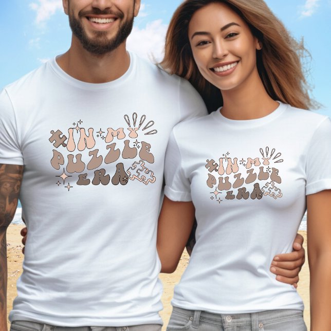 T-shirt À l'ère de mon puzzle, texte personnalisé à l'arri (Créateur téléchargé)