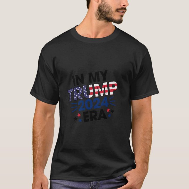 T-shirt À l'ère Trump 2024, partisan républicain patriote (Devant)