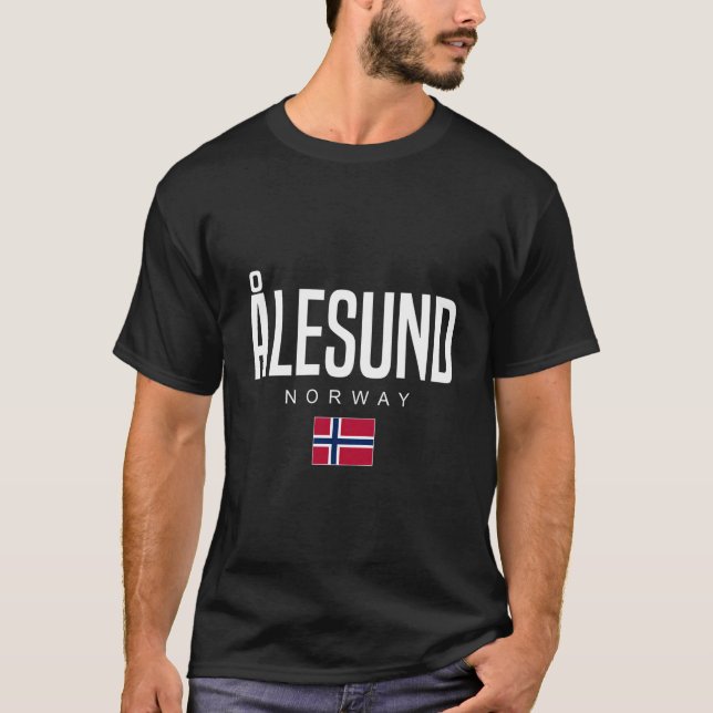 T-shirt A...Lesund Norvège (Devant)