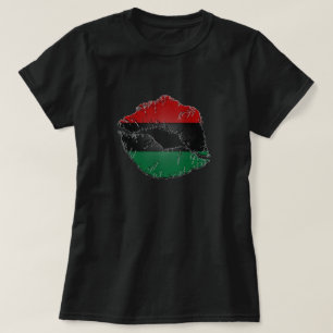 T-shirt à lèvres afrocentrique