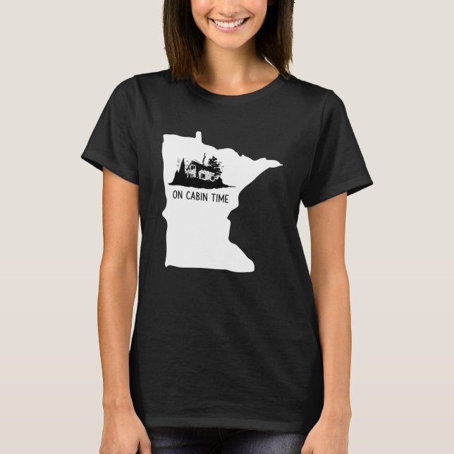 T-shirt À l'heure Cabine Minnesota (Devant)