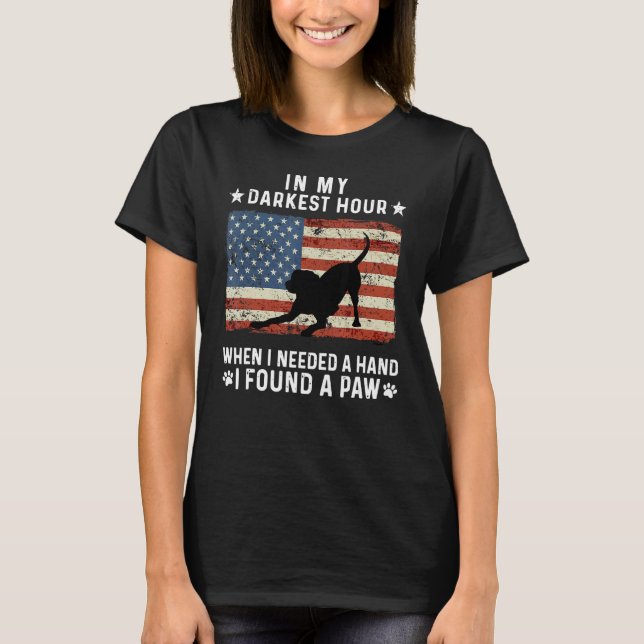 T-shirt à l'heure la plus sombre où j'avais besoin d'une m (Devant)