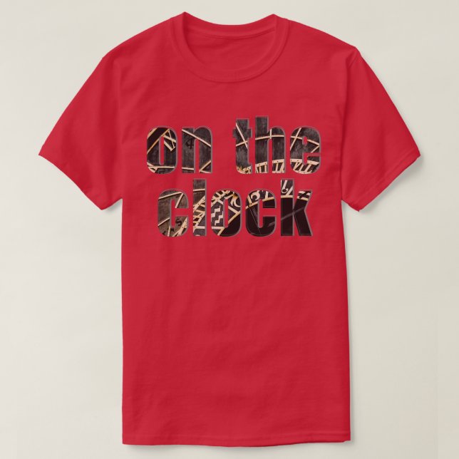 T-shirt à l'horloge (Design devant)