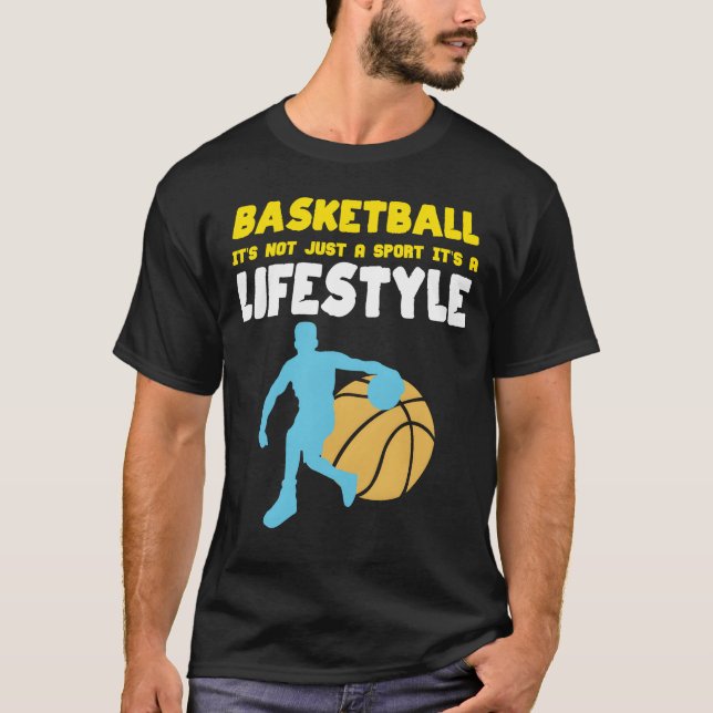 T-shirt A Lifestyle Game Sport Basket Ball Basketball fami (Devant)