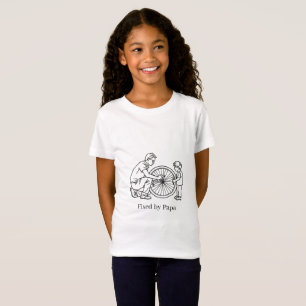 T-shirt à lignes artistiques Papa Fils Réparé