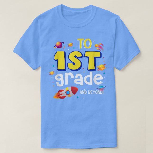 T-shirt À L'Infinité Et Au-Delà De Retour À L'École Premiè (Design devant)