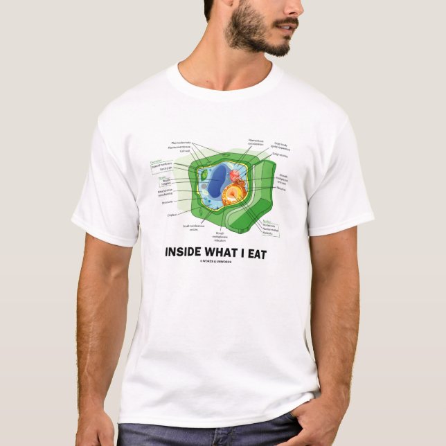 T-shirt À l'intérieur de ce que je mange (l'humour (Devant)