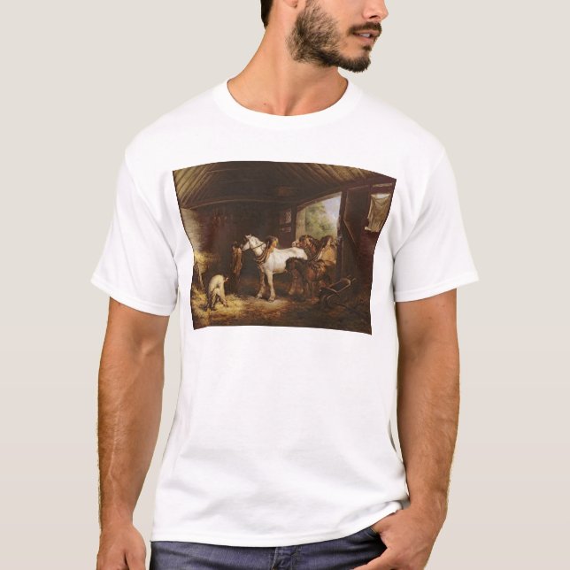 T-shirt À l'intérieur d'une écurie (Devant)