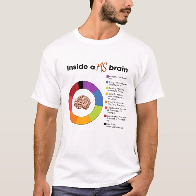 T-shirt À l'intérieur d'une SP Sensibilisation à la scléro (Devant)