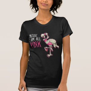 T-shirt À L'Intérieur Je Suis Tout Flamant rose Rose   Fla