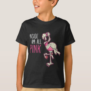 T-shirt À L'Intérieur Je Suis Tout Flamant rose Rose Fla
