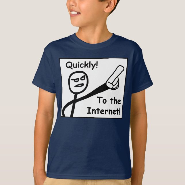 T-shirt À l'Internet (Devant)
