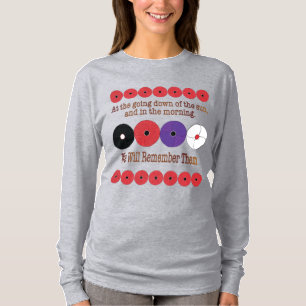 T-shirt à longue feuille de coquelet