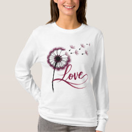 T-shirt à longue traîne, Tee florale