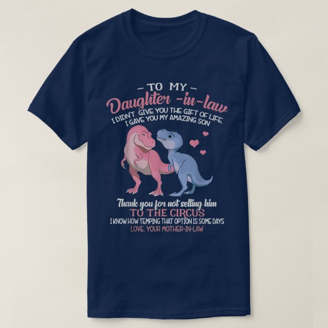 T-shirt À Ma Fille En Droit Drôle (Design devant)