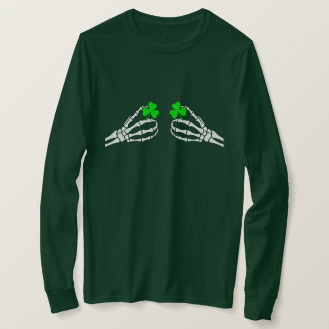 T-shirt à main suggestive irlandais offensif (Design devant)