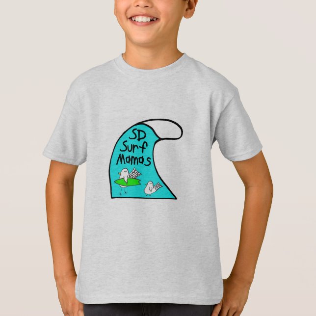 T-shirt à manches 3/4 longueur pour enfants avec l (Devant)