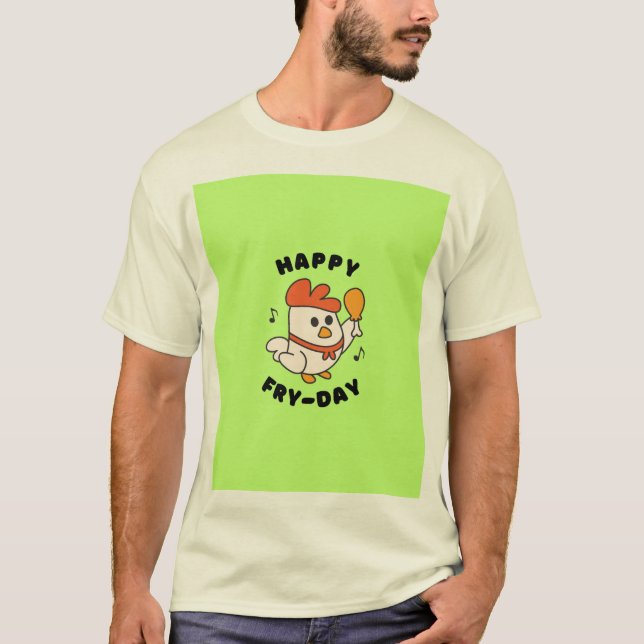 T-shirt à manches courtes avec un petit poulet mig (Devant)