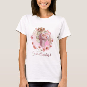 T-shirt à manches courtes avec une belle poupée im