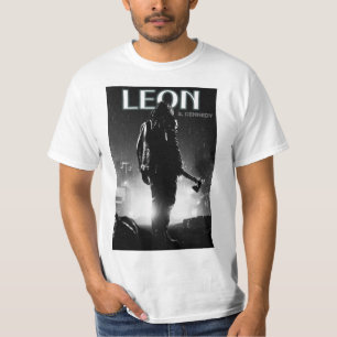 T-Shirt à manches courtes blanches design Leons' K