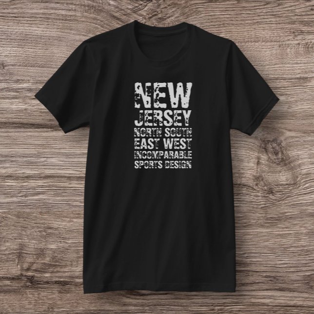 T-shirt à manches courtes du New Jersey Nord-Ouest (Créateur téléchargé)