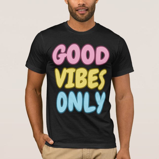 T-Shirt à manches courtes Good Vibes Only (Devant)