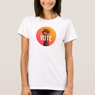 T-shirt à manches courtes pour femmes avec VOTE au