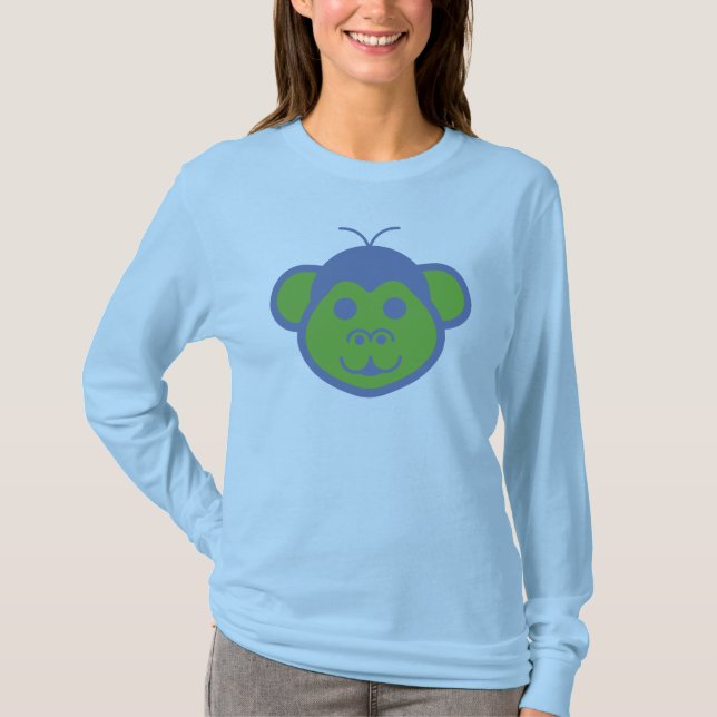 T-Shirt à manches longues Alimon (Singe Alien)  (Devant)