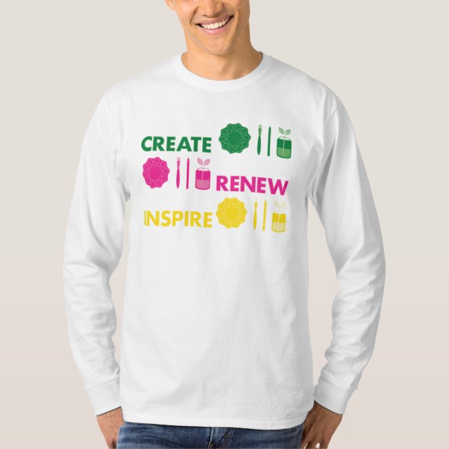 T-Shirt à manches longues Artsy Spring Knolling (Devant)