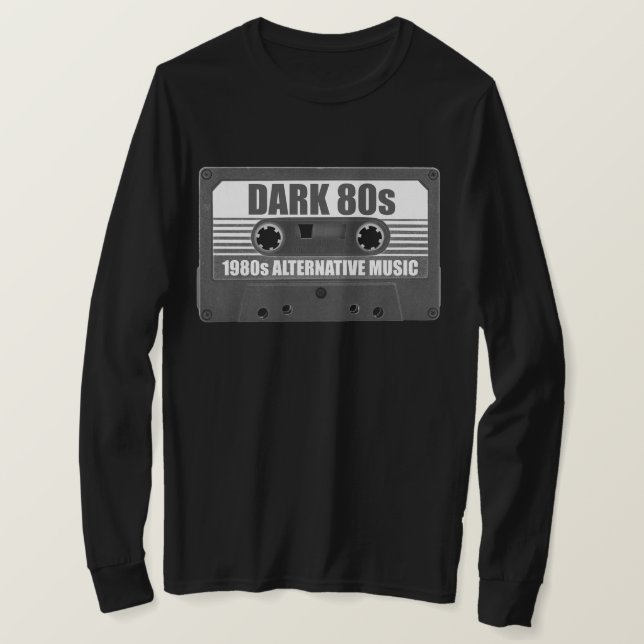 T-Shirt à manches longues avec cassette audio DARK (Design devant)