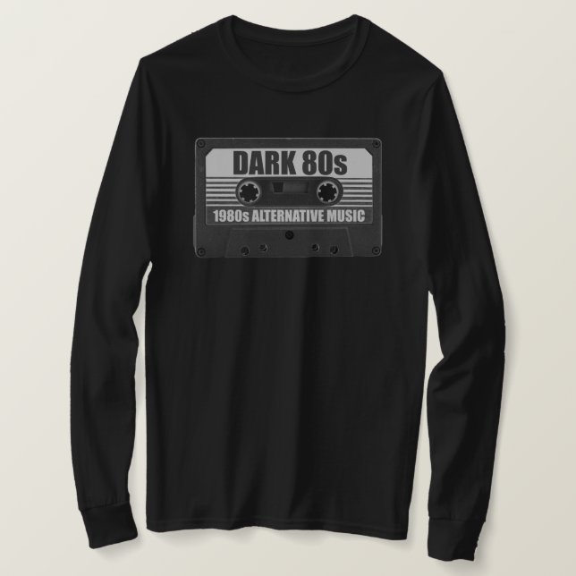 T-Shirt à manches longues avec cassette audio DARK (Design devant)