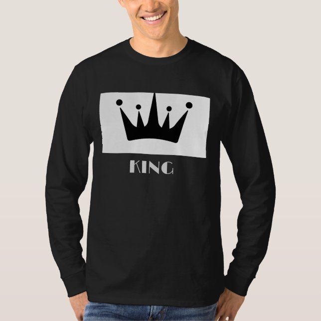 T-Shirt à manches longues avec couronne d'image de (Devant)