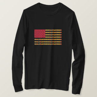 T-Shirt à manches longues avec drapeau afro-améric