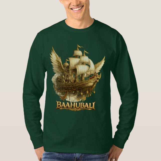 T-Shirt à manches longues avec illustration de nav (Devant)