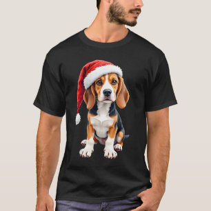 T-shirt à manches longues Beagle Christmas Dog
