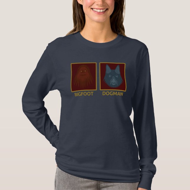 T-Shirt à manches longues Bigfoot & Dogman (Devant)