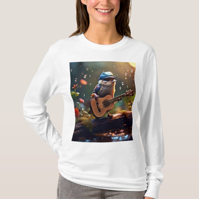 T-shirt à manches longues blanches (Devant)