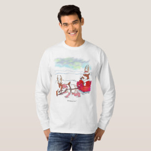 T-shirt à manches longues blanches pour hommes du