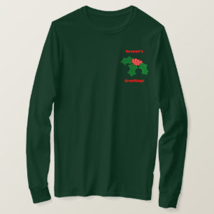 T-shirt à manches longues Bonnes Fêtes