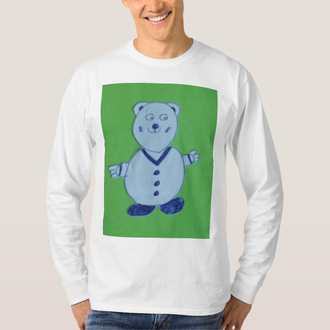 T-shirt à manches longues de base de Mike Men (Devant)